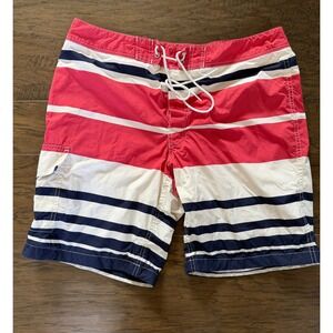 J.Crew Men's Striped Swim Trunks‎ Size 32 Resort